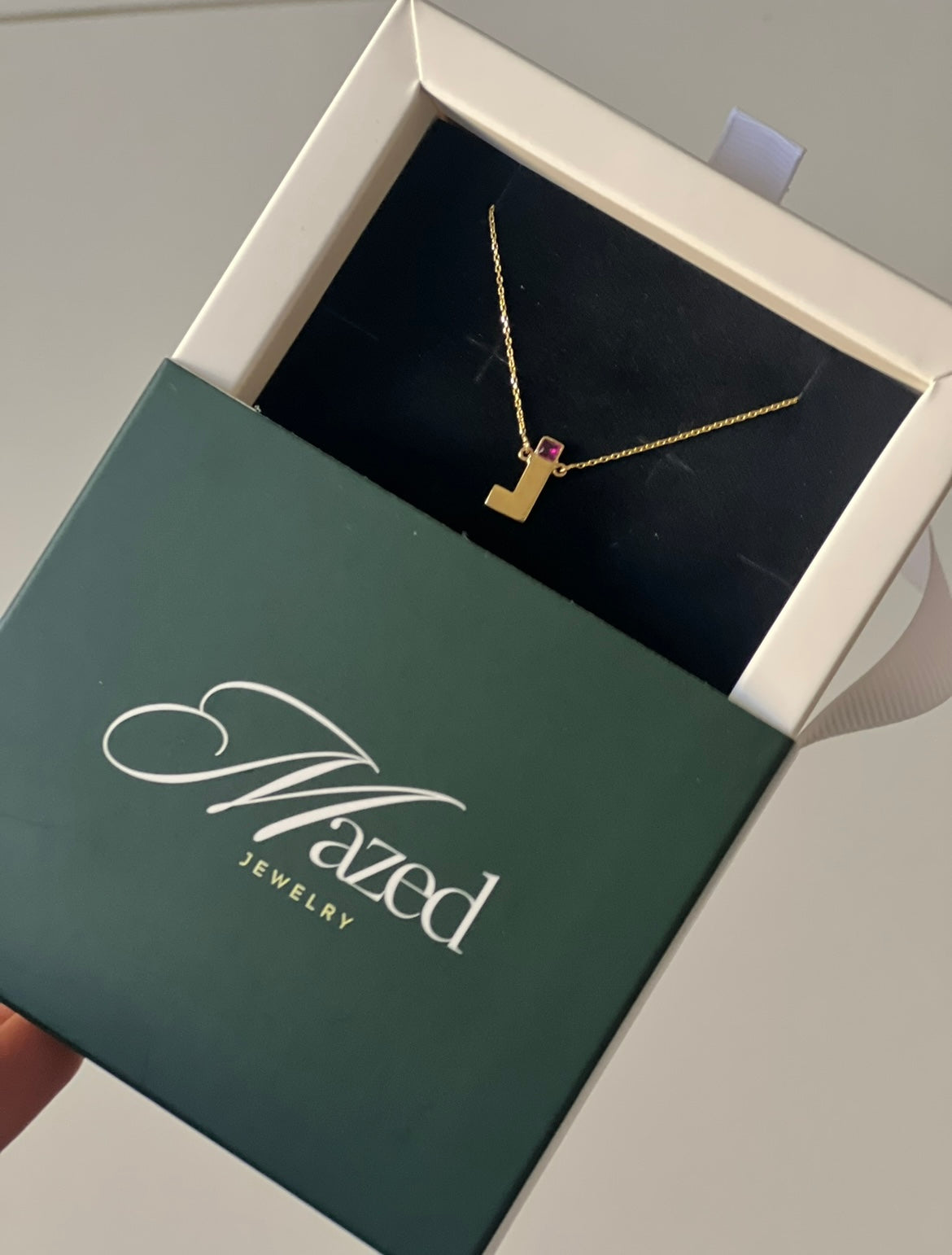 18K Stone Necklace