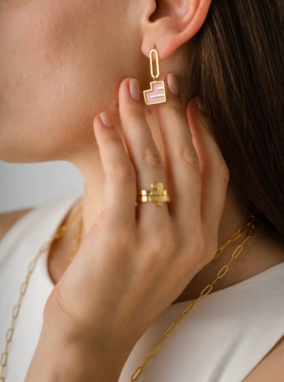 Paperclip Earring